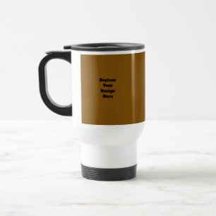 Create Your Own Brown Travel Mug