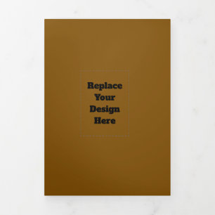 Create Your Own Brown Tri-Fold Program