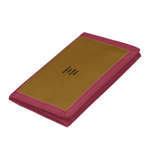 Create Your Own Brown Trifold Wallet