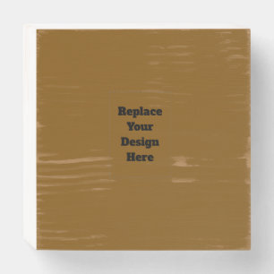 Create Your Own Brown Wooden Box Sign