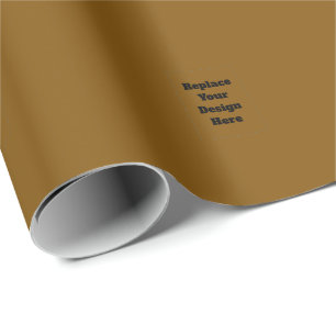 Create Your Own Brown Wrapping Paper