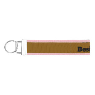 Create Your Own Brown Wrist Keychain