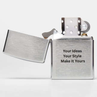 Create Your Own Brushed Chrome Zippo Lighter