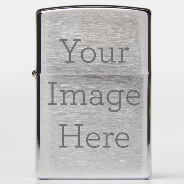 Create Your Own Brushed Chrome Zippo® Zippo Lighter | Zazzle