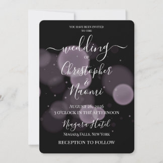 Create Your Own Bubbles on Black Invitation