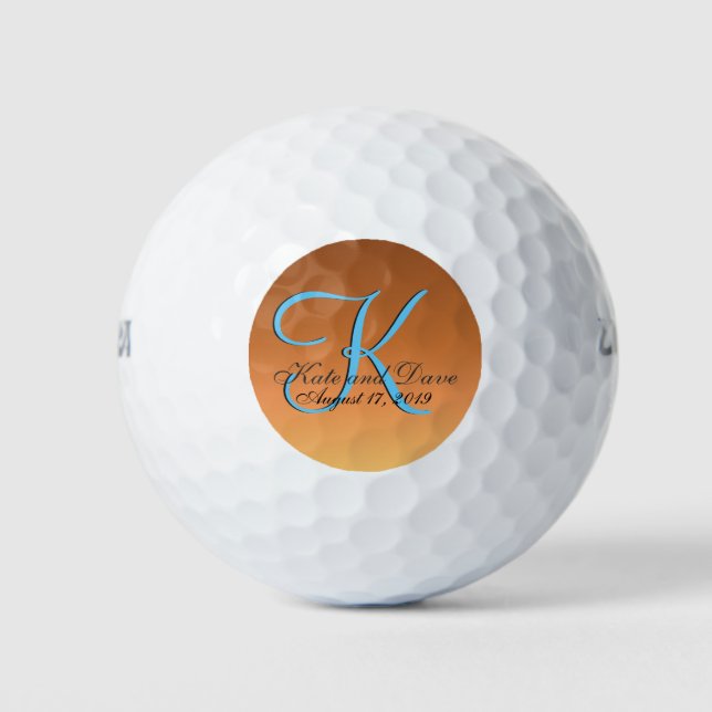 Create Your Own Budget Wedding golf ball (Front)