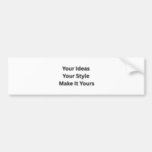 Create Your Own Bumper Sticker