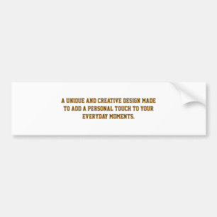 Create Your Own Bumper Sticker