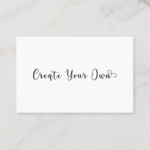 Create Your Own  Business Card