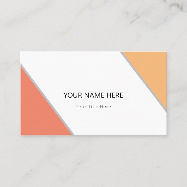 Create Your Own Business Card (Front)