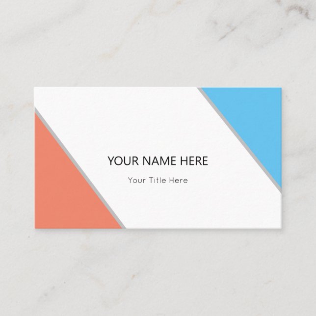 Create Your Own Business Card (Front)