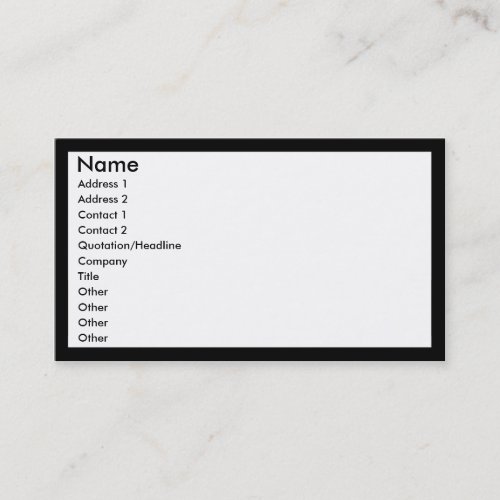 Create Your Own Business Card