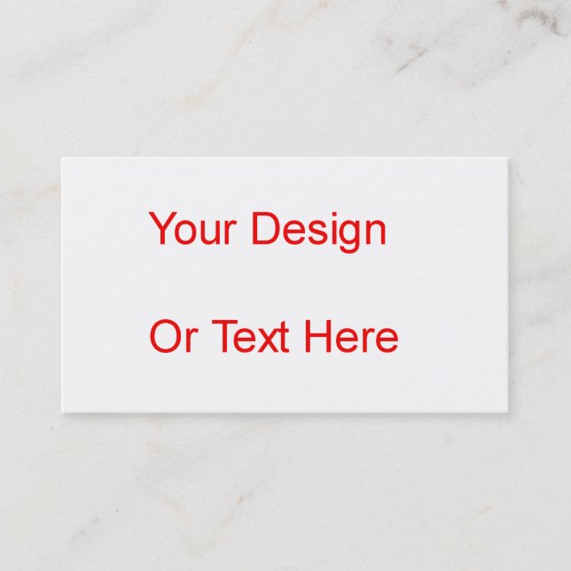 Create Your Own Business Card (Front)