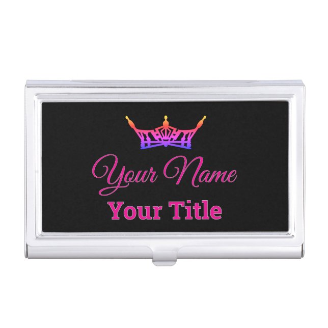 Create your own business card holder w/your name! (Front)