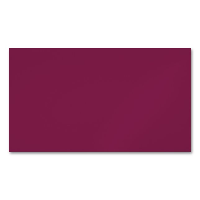 Create Your Own Business Card Magnet (Front)