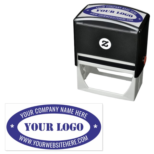 Create Your Own Business Color Oval Stamp Template (In Situ)