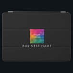 Create Your Own Business Company Logo Template iPad Air Cover<br><div class="desc">Custom Create Your Own Elegant Modern Business Company Logo Black And White Template iPad Case & Cover.</div>