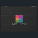 Create Your Own Business Company Logo Template iPad Air Cover<br><div class="desc">Custom Create Your Own Elegant Modern Business Company Logo Black And White Template iPad Case & Cover.</div>