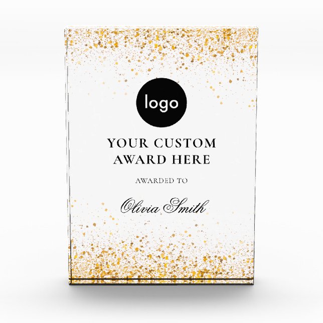 Create Your Own Business Custom Logo Acrylic Award (Front)