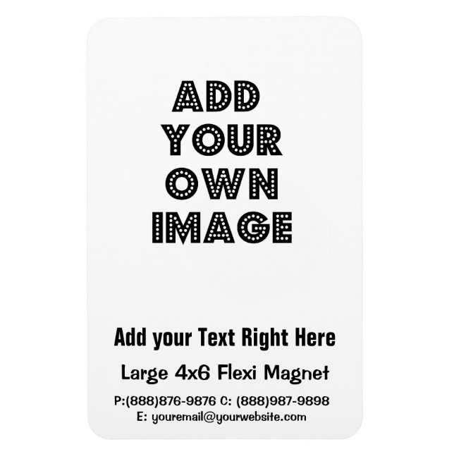 Create your own Business Flexible Fridge Magnet (Vertical)