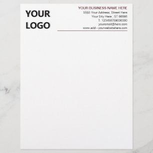 Create Your Own Business Letterhead Example