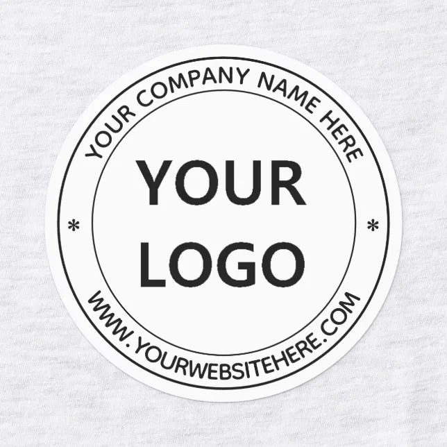 Create Your Own Business Logo Branded Labels | Zazzle