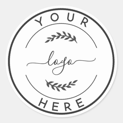 Create Your Own Business Logo Classic Round Sticker