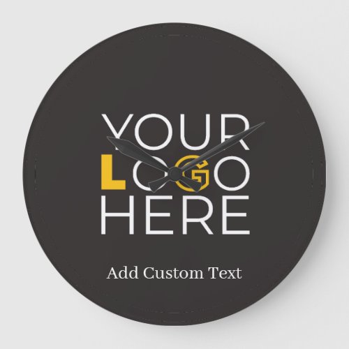 Create Your Own Business Logo Company Wall Clock
