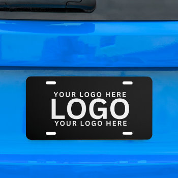 Create Your Own Business Logo Custom License Plate by HasCreations at Zazzle
