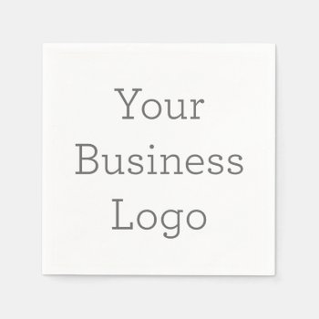 Create Your Own Business Logo Paper Napkin by zazzle_templates at Zazzle