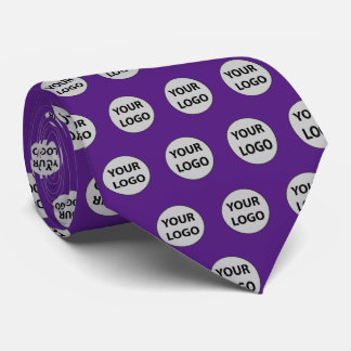 Create Your Own Business Logo Pattern Neck Tie