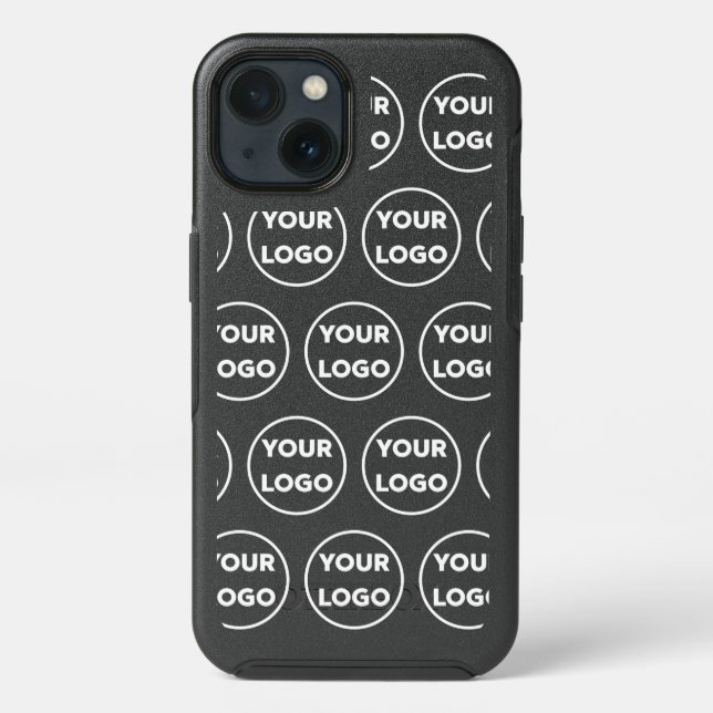 Create Your Own Business Logo Pattern Otterbox iPhone Case (Back)