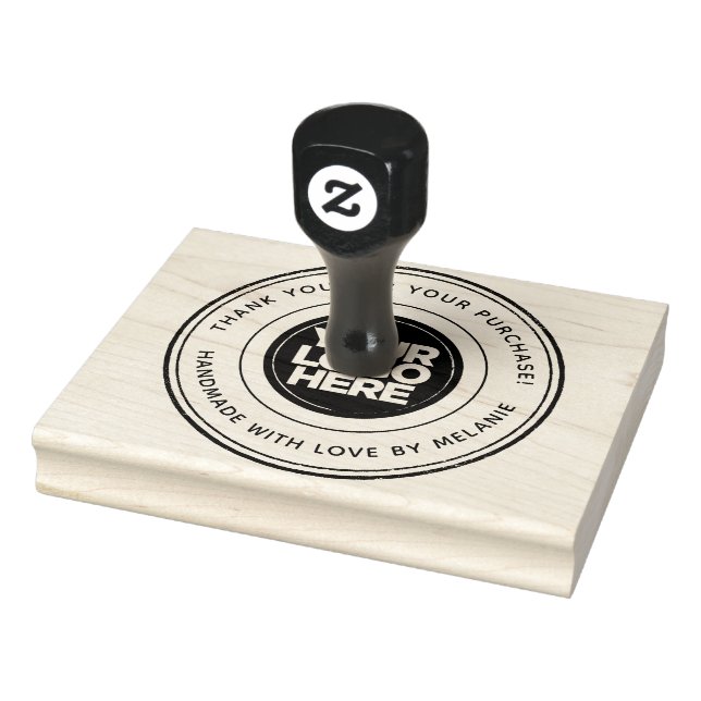 Create your own Business Logo Round Large Rubber Stamp (Stamp)