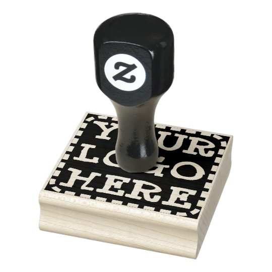 Create Your Own Business Logo Rubber Stamp | Zazzle.com