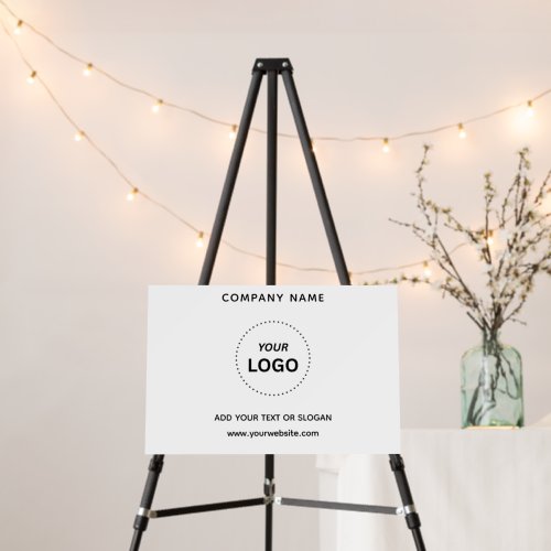 Create Your Own Business Logo Text 18" x 12" Foam Board