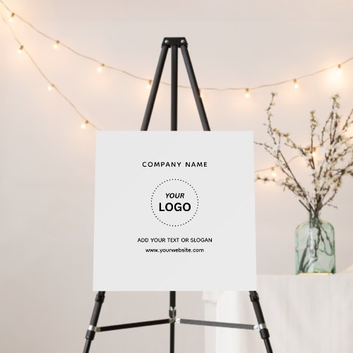Create Your Own Business Logo Text 18" x 18" Foam Board