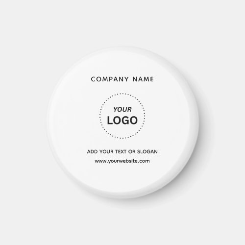 Create Your Own Business Logo Text 1.25" Circle Magnet