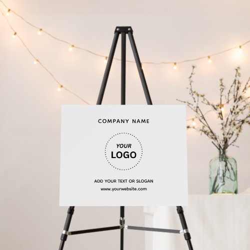 Create Your Own Business Logo Text 20" x 16" Foam Board