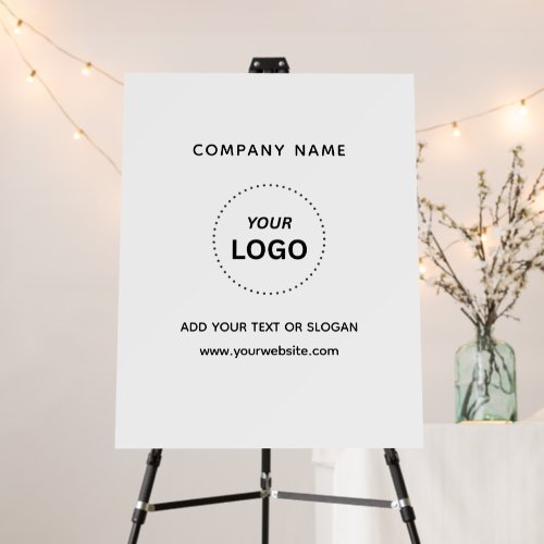 Create Your Own Business Logo Text 22" x 28" Foam Board