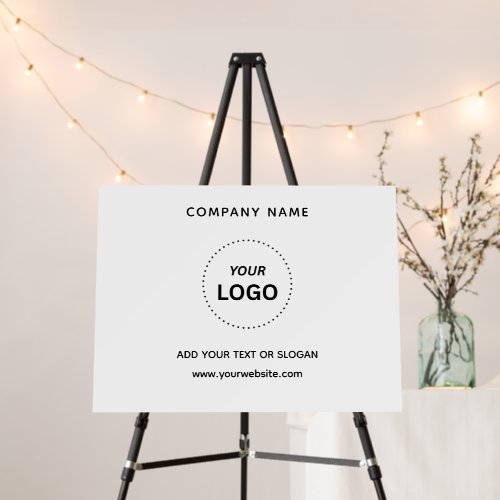 Create Your Own Business Logo Text 24" x 18" Foam Board