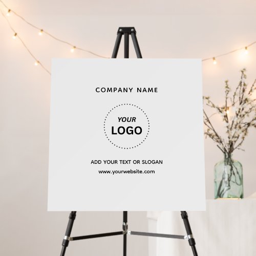 Create Your Own Business Logo Text 24" x 24" Foam Board