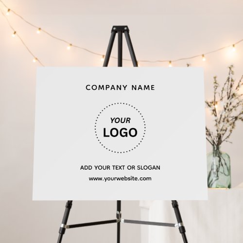 Create Your Own Business Logo Text 28" x 22" Foam Board