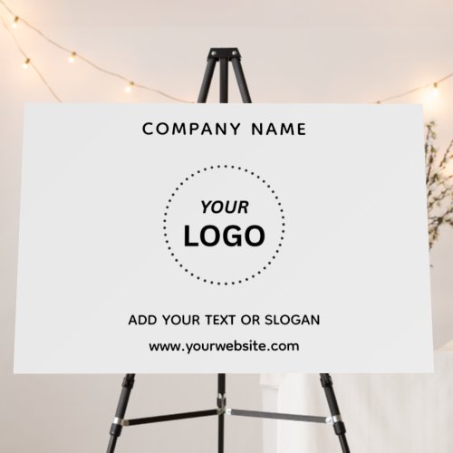 Create Your Own Business Logo Text 36" x 24" Foam Board