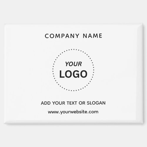 Create Your Own Business Logo Text 3.5" x 2.5" Magnet