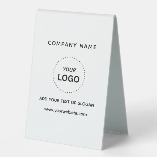 Create Your Own Business Logo Text 4" X 6" Table Tent