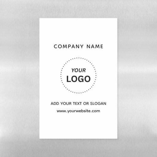 Create Your Own Business Logo Text 8.5" x 5.5" Magnetic Dry Erase Sheet