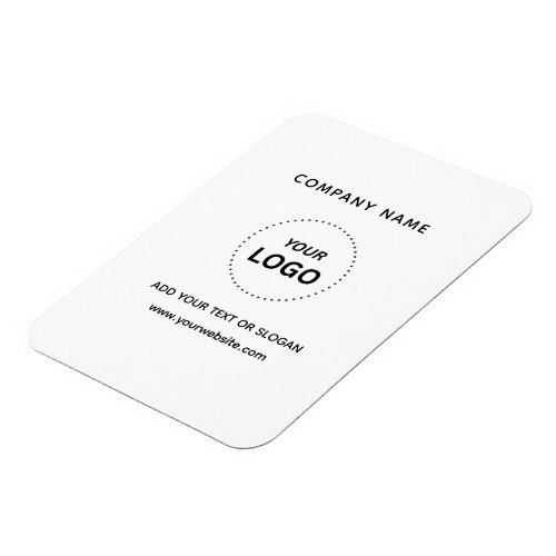 Create Your Own Business Logo Text Flexible Photo Magnet