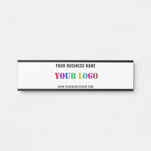 Create Your Own Business Name Door Signs Template (Front)