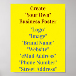 Create Your Own Business Poster