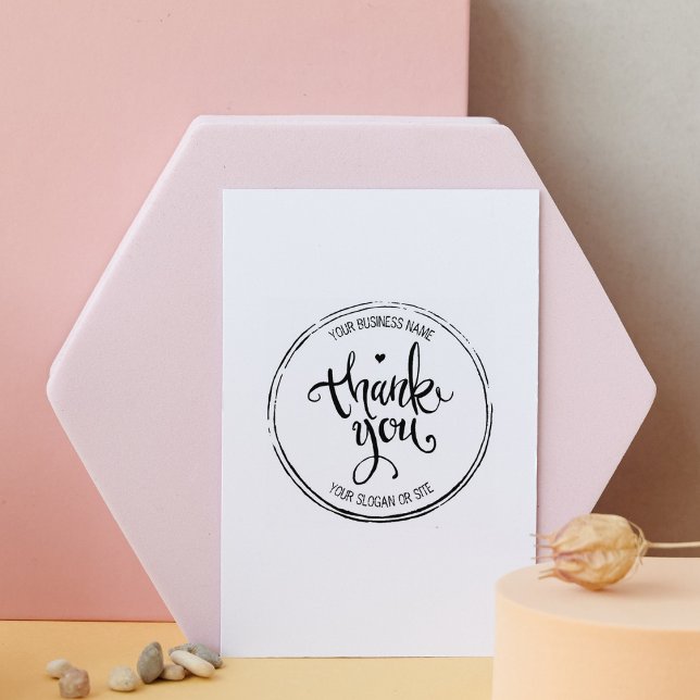 Create Your Own Business Thank You  Rubber Stamp (Creator Uploaded)
